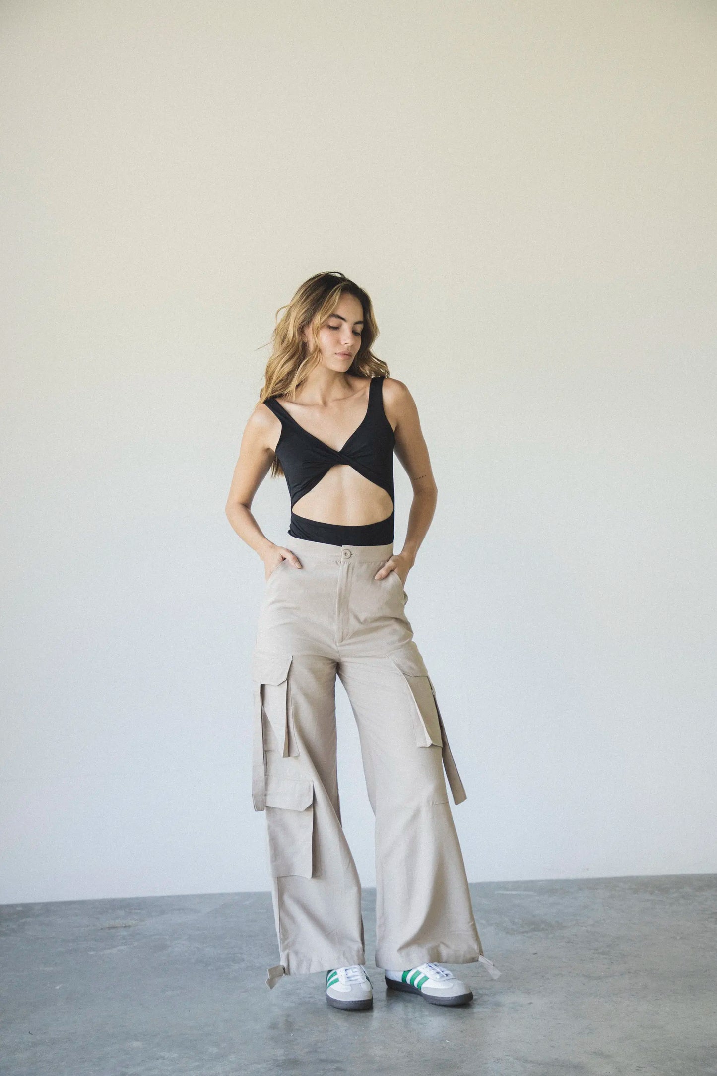 Greige Sunrise Cargo Pants