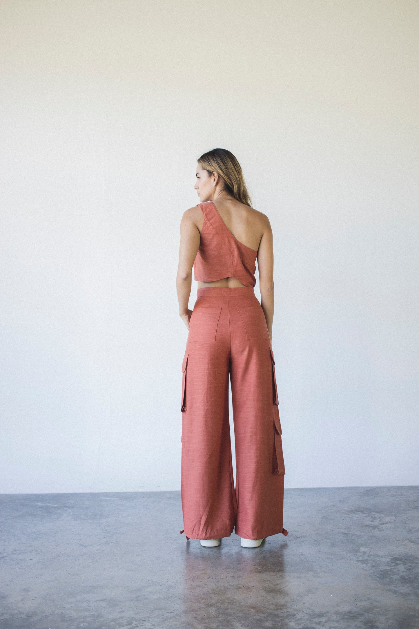 Terracotta Sunrise Crop Top