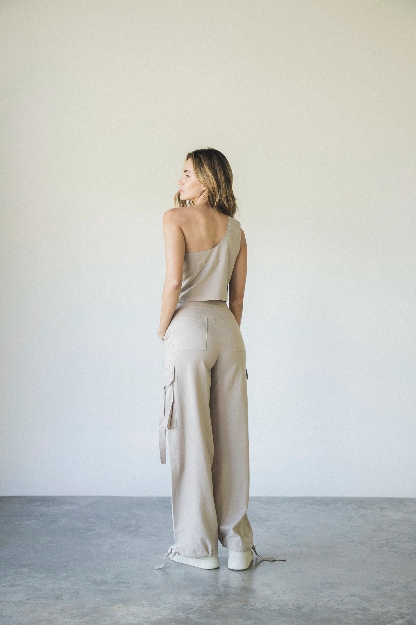 Greige Sunrise Cargo Pants