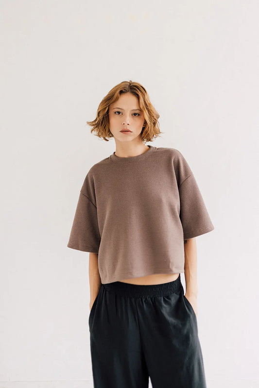 Cocoa Waffle Tee